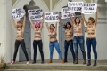 4. April 2013: Femen vor der Wilmersdorfer Moschee (Berlin)